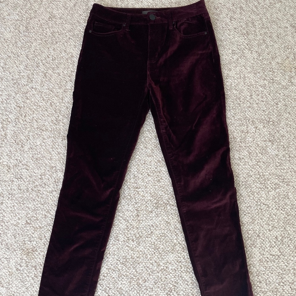 Velvet aqua pants